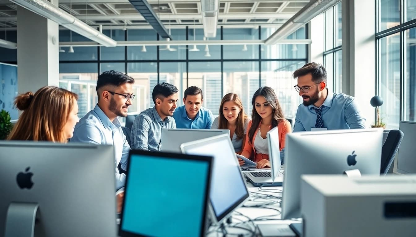 Find reliable msp companies near me with professional IT managed services team in action.