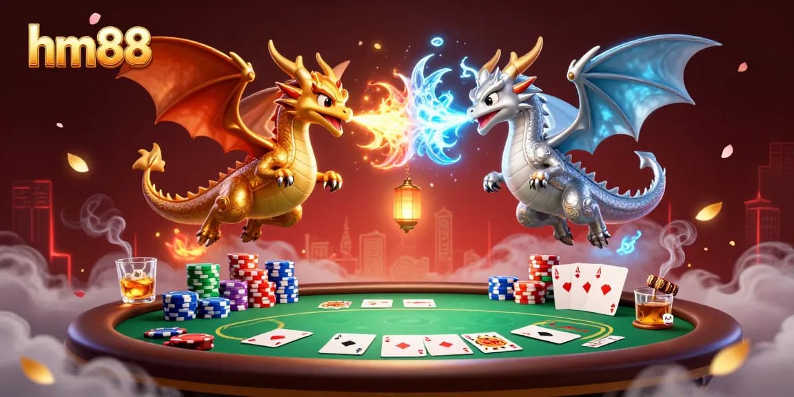 Immerse in the thrilling world of hm88 with a vibrant 3D casino battle scene.