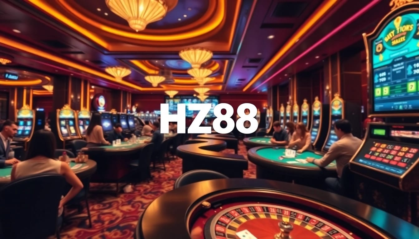 Experience winning excitement at HZ88 as players engage with vibrant casino games.