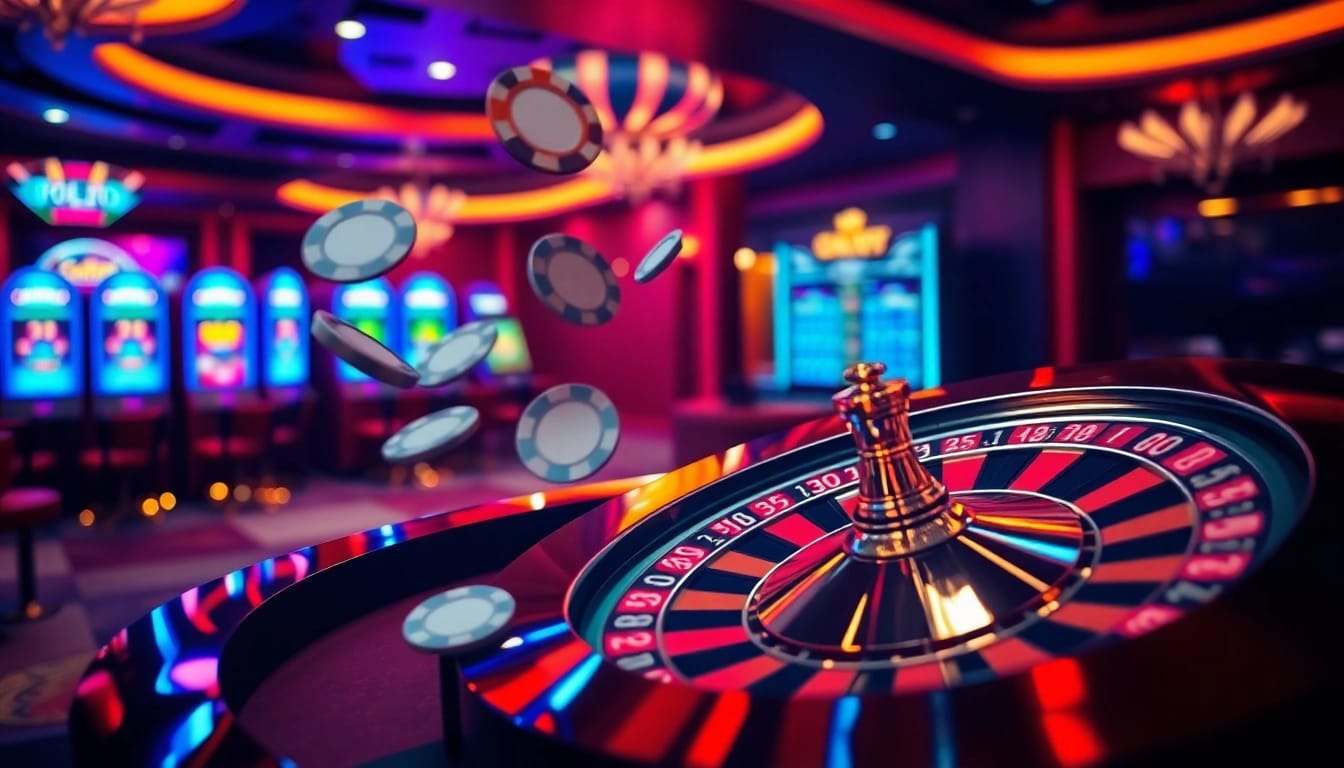 Thrilling gameplay experience in a luxurious online casino showcasing game bài đổi thưởng uy tín.