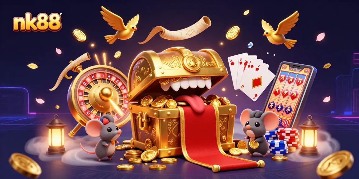 Experience thrilling gameplay at nk88 with vibrant treasures and dynamic casino elements.