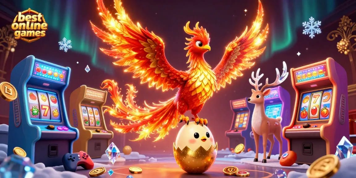 Play the best online casino games with vibrant characters and dynamic elements in a stunning 3D scene.