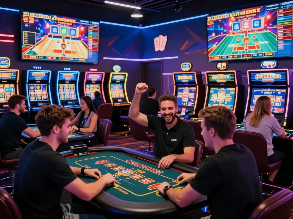 GO99 online gaming environment filled with excited players and vibrant game interfaces.