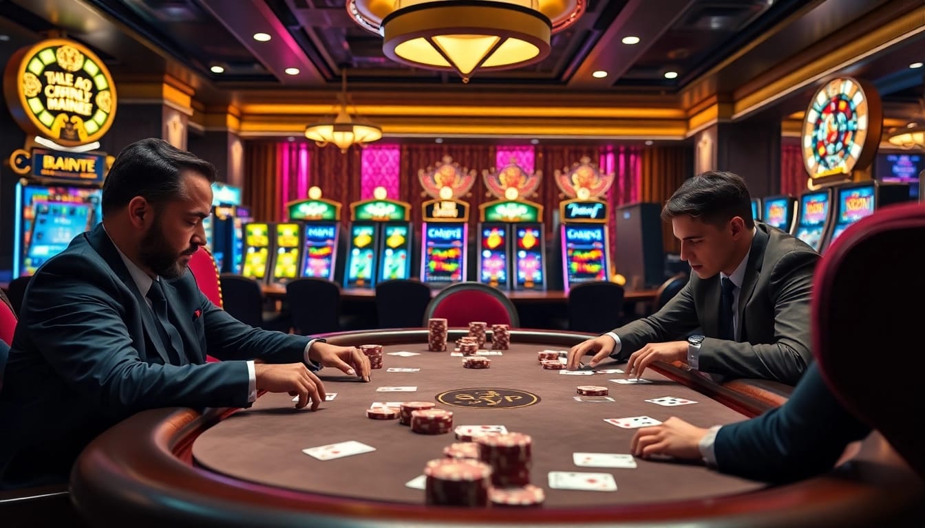 Experience high-stakes gaming at ABCVIP's luxurious casino tables.