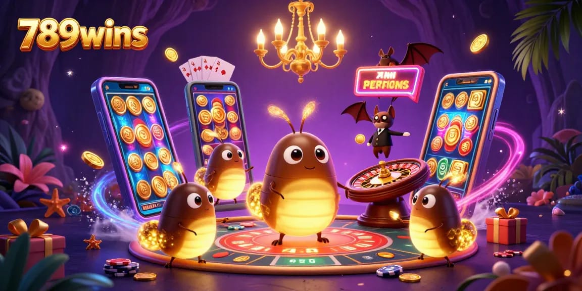 Experience the vibrant casino energy with 789wins as glowworms illuminate gameplay and bonuses.