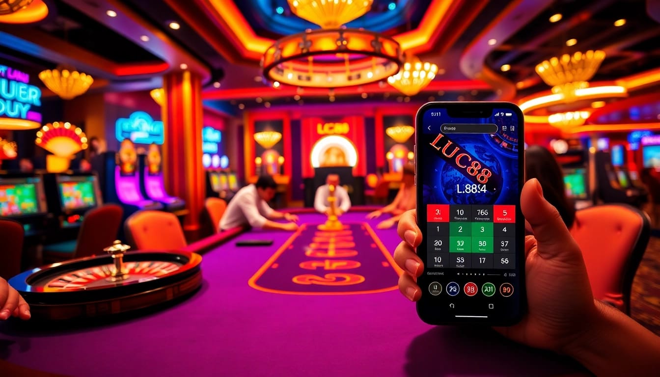 Experience the thrill of gambling with the lc88 app at a luxurious casino.