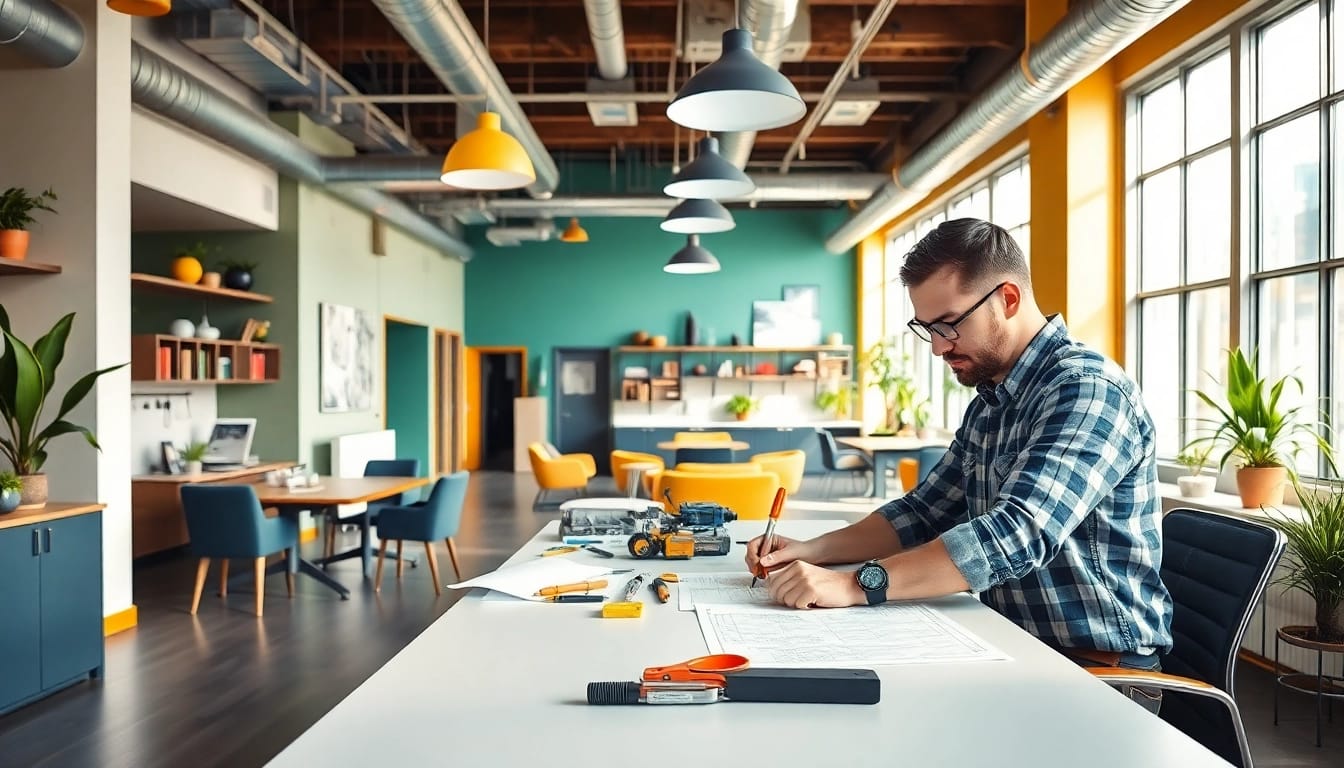Hire commercial remodeling contractor in Austin showcasing expertise in modern office renovations.