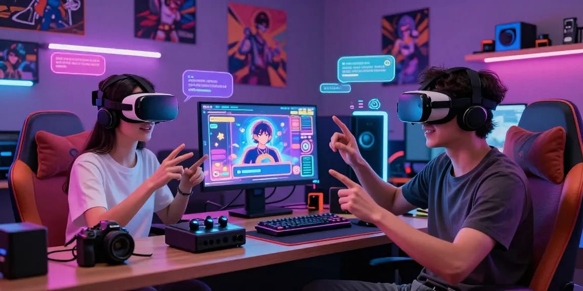 Engaging ecchi AI chat experience with immersive avatars and VR technology.