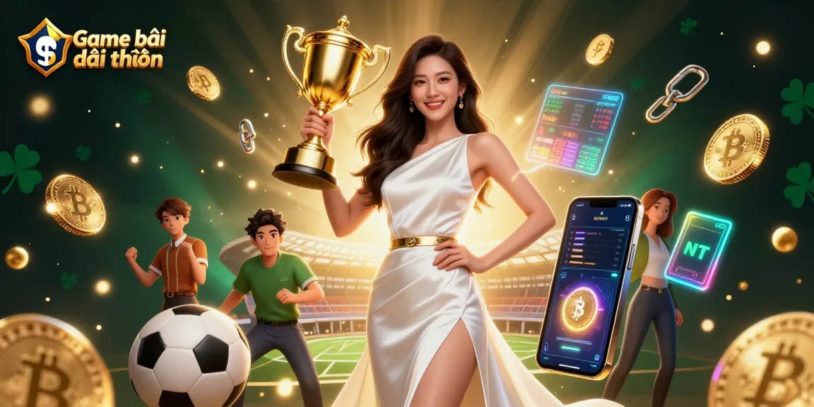Experience the essence of Game bài đổi thưởng with this captivating illustration showcasing victorious wins and excitement.