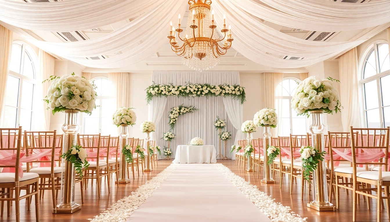 Capture the essence of the Best Wedding Venue Jacksonville with a stunning ceremony setup featuring elegant decor.